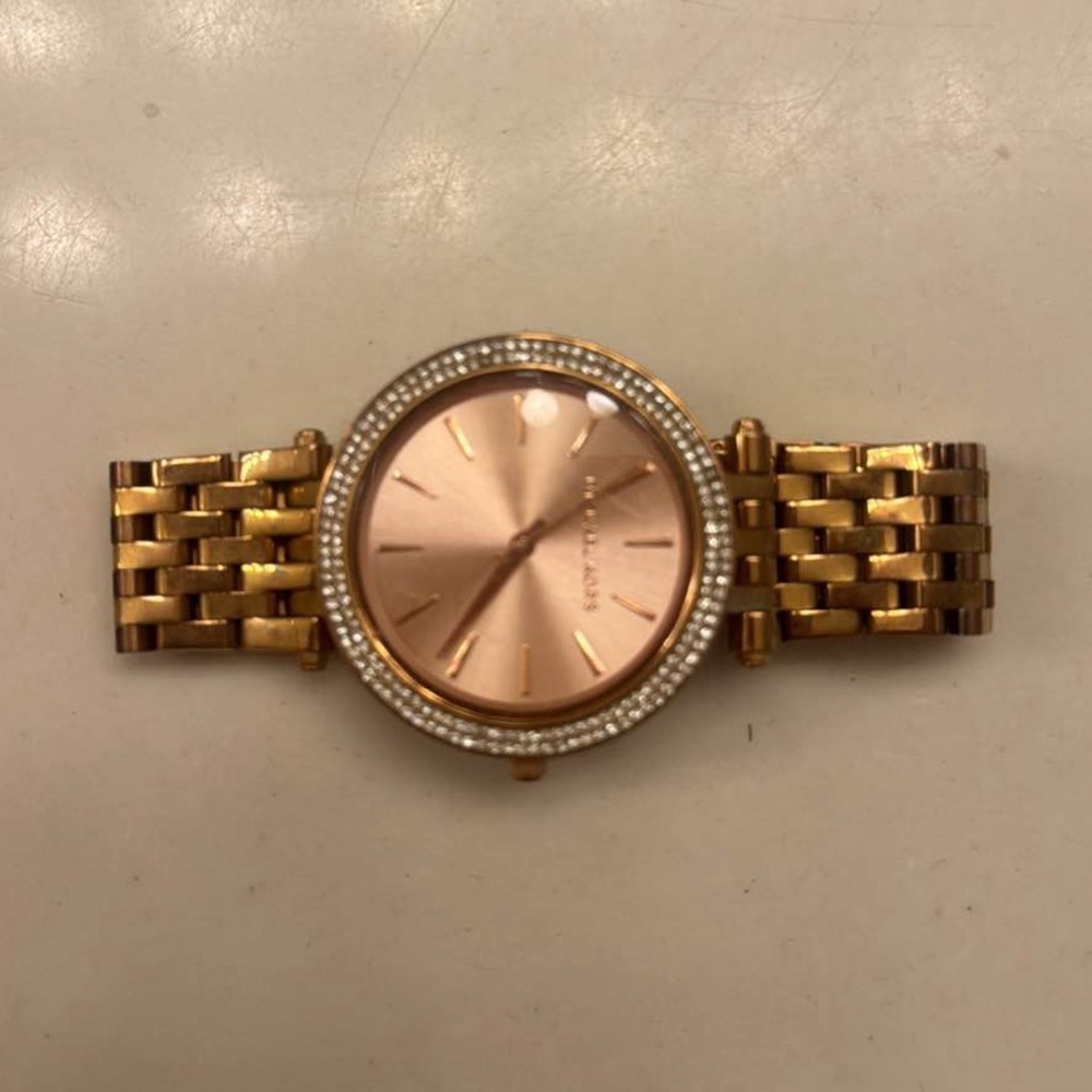 Michael Kors Gold Watch with Rose Dial
